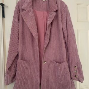 Main Strip Mauve Corduroy Blazer